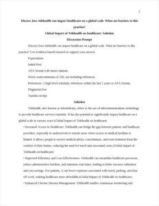 Global Impact of Telehealth on healthcare – page 2