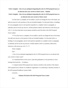 The Role of the DNP-Prepared Nurse Leader – page 2