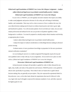 Ethical and Legal Foundations of PMHNP Care – page 2