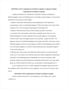 Comprehensive Psychiatric Evaluation – page 2