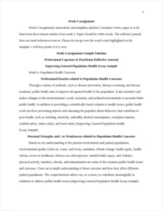 Improving General-Population Health Essay-Sample – page 2
