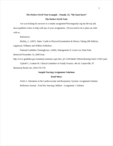 The Perfect SOAP Note – page 2