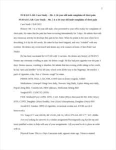 Chest Pain Case Study – page 2