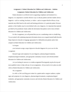 Patient Education for Children and Adolescents – page 2