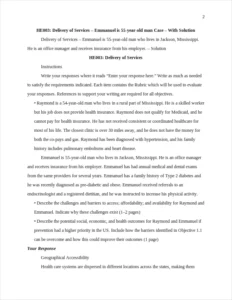 Delivery of Services – page 2