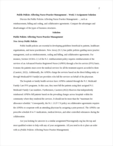 Public Policies Affecting Nurse Practice Management – page 2