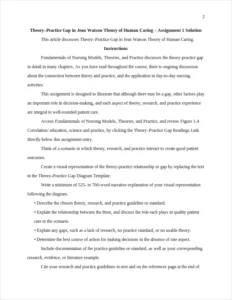 Jean Watson Theory of Human Caring – page 2
