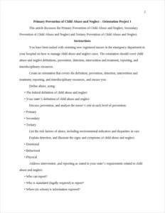 Primary Prevention of Child Abuse and Neglect – page 2