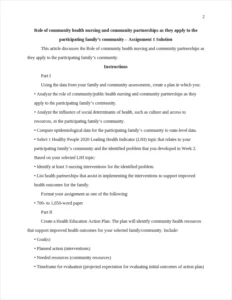 community health nursing and community partnerships – page 2
