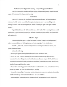Professional Development in Nursing – page 2