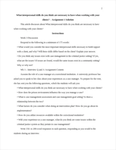 What interpersonal skills do you think are necessary to have when working with your clients – page 2
