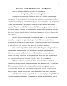 Paraphrenia as a Side of the Schizophrenia – page 2