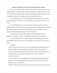 Developing a Culture of Evidence Based Practice – page 2