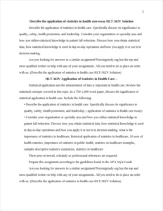 Application of statistics in health care – page 2