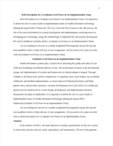 Graduate Level Nurse In an Implementation Team – page 2