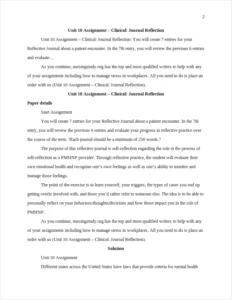 Journal Reflection – page 2