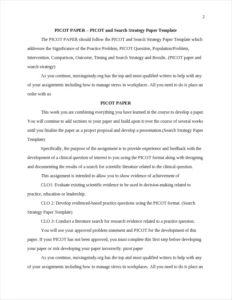 Search Strategy Paper Template – page 2