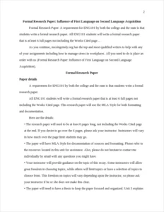 Formal Research Paper – page 2