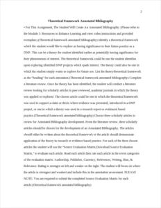 Theoretical framework annotated bibliography – page 2