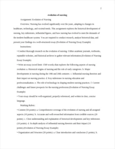 Evolution of Nursing Essay Example – page 2