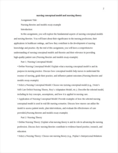 Nursing theories and models essay-example – page 2