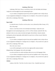 Analyzing a Film Scene – page 2