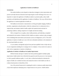 Application of statistics in Healthcare – page 2