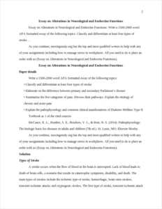 Alterations in Neurological and Endocrine Functions – page 2