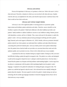 Nurse role in client-advocacy essay-example – page 2