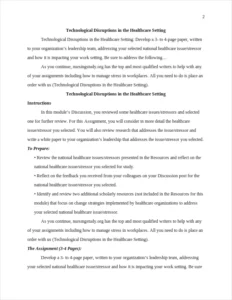Technological Disruptions in the Healthcare Setting – page 2