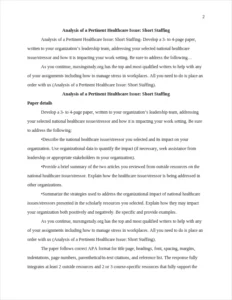 Analysis of a Pertinent Healthcare Issue – page 2