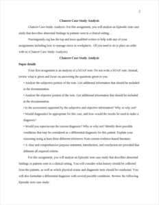 Chancre Case Study Analysis – page 2