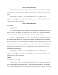 Crohn's Disease Case Study – page 2