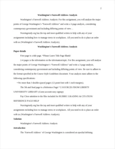 Washington's Farewell Address Analysis – page 2