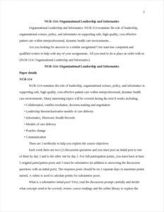 Organizational Leadership and Informatics – page 2