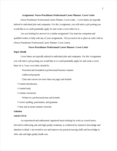 Nurse Practitioner Professional Career Planner – page 2