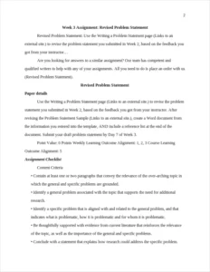 Revised Problem Statement – page 2