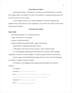 Transcript and Analysis – page 2