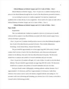 Ethical Dilemma on Robotic Surgery – page 2