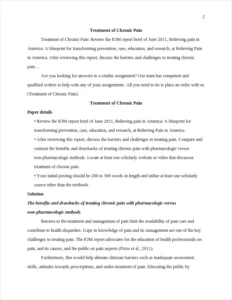 Treatment of Chronic Pain – page 2