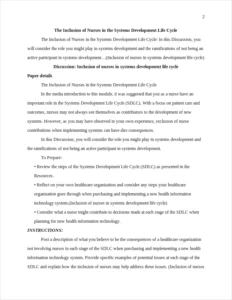 Inclusion of nurses in systems development life cycle – page 2