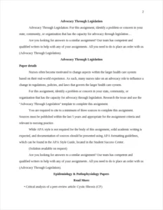Advocacy Through Legislation – page 2