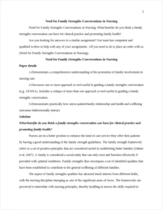 Need for Family Strengths Conversations in Nursing – page 2