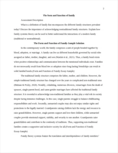 Form and Function of Family Essay-Sample – page 2