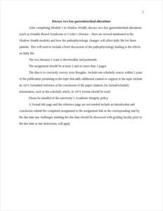 Discuss two key gastrointestinal alterations – page 2
