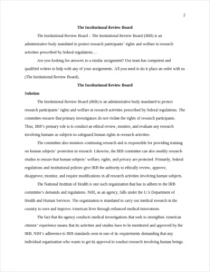The Institutional Review Board – page 2