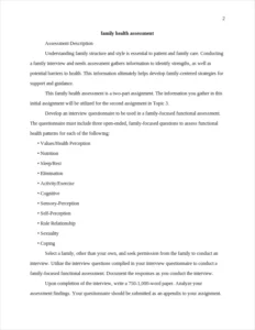 Family Health Behaviours Essay-Example – page 2