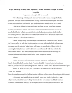 Importance of family health essay sample – page 2