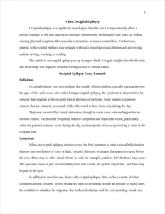 occipital epilepsy essay example – page 2