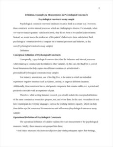 psychological constructs essay sample – page 2